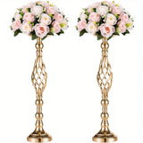 Ikeehome  2/10 Piece Metal Vase Set, Wedding Party, Birthday Party, Christmas and Halloween Decoration