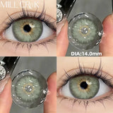 2PCS Color Contact Lenses for Eyes with diopters Myopia Green Blue Pupils Lenses Beauty Cosmetics Multicontact Lenses