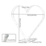 Heavy Duty Metal Heart Wedding Arch Backdrop Stand for Flower Balloon Arbors Frame Wedding Decor And Archery