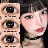 Black Hydrogel Circle Lenses for Dolly Eye Effect, 14.5mm Diameter for Big Sparkling Eyes, Hydrating & Age-Diminishing