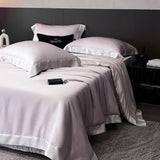 4Pcs Natural Bamboo Fiber Super Soft Silky Cool Feeling Skin-friendly Bedding Set Duvet Cover Bed Sheet/Fitted Sheet Pillowcases