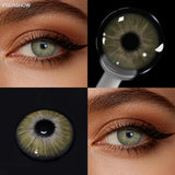 Unspoken Brown Yearly Disposable Colored Contacts Lenses for Eyes Daily Dating Makeup 14.2mm Soft Cosmetic Beauty Lens