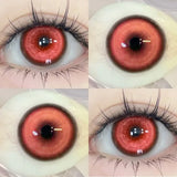 1 Pair New Colored Contacts Lenses with Myopia 0~-8.00 Degree Yearly Cosplay Cosmetic Makeup Pupils 14.5mm Blue Eye Lens