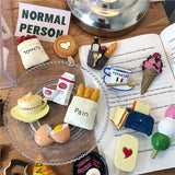 3D Fridge Magnets with Magnet Backing and Simulated Bread Design for Notifications and Decoration Simulated Food Fridge Magnets