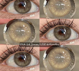 Colored Contact Lenses Fashion Blue Eye Makeup Lens Gray Beauty Pupils Brown Eyes Contact For Daily Dating 6 Months Use