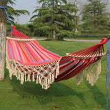 Portable Outdoor Garden Hammocks Quick Open Parachute Cloth Double Travel Camping Sleeping Hanging Hammock