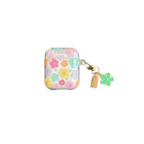 Ins flower colorful imd shell for apple airpods 1 3 2 pro 2nd 4 wireless bluetooth charging box earphone case pendant cover