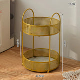 Household Iron Fruit Basket Desktop Decoration Hotel Office Snack Metal Storage Rack Crafts Coffee Table Storage Shelf Ornaments