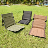 Ultra-Light Folding Camping Chair with Backrest,Outdoors Relaxing Floor Seat for SwimmingPool Beach Lawn Picnic Road Trips