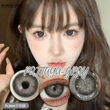 0~-6.00 Myopia Black Colored Contact Lenses with Prescription Brown Lenses with Degree Pupils Lens Fashion Yearly
