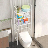 3 Layer Bathroom Washing Machine Storage Rack No Drill Multifunctional Movable Storage Organizer for Laundry Room