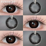 1 Pair Yearly New Korean Natural Lenses Color Contact Lenses for Eyes Color Black Brown Beautiful Pupil Fast Shipping