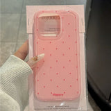 Cute Cartoon Wave Point Candy Color Case for iPhone 16 15 14 17 Pro Max 12 13 17 Air Polka Dot Soft Silicone Ins Korean Cover