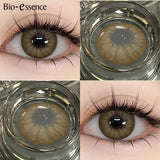 2pcs Natural Brown Contact Lenses Big Eye Lenses for Daily Wear Beauty Pupils Hazel Cosmetic Eye Color Lens 14.5mm