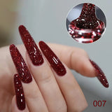 1-4Pcs Classic Red Gel Nail Polish Set Soak Off UV LED Glitter Nail Art DIY Kit for Professional & Home Use Popular Color