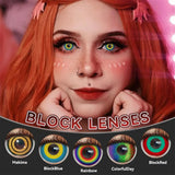 Eyes Color Contacts Colored Contact Lenses Lens Prescription Myopia Cosplay Anime 2Pcs 12 Months 1 Year Yearly Use