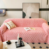 Autumn Taffeta Fleece Sofa Blanket Soft Comfortable Protective Cover for 1-4 Seater Sofas Jacquard Plush Throws Blanket