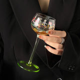 Goblet Cute Cartoon Christmas Glass Cup Wine Glasses Creative Champagne Cocktail Glass Wedding Birthday Party Drink Cup