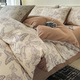 Jacquard Bedding Set Light Luxury Duvet Cover Pillowcase and Bedsheet Bed Linen Set Comforter Queen Bedroom Decor Home Textiles