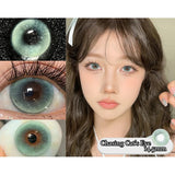 1 Pair Colored Contact Lenses for Eyes Natural Prescription 0~-8.00 Myopia Beauty Pupil Blue Colored Eyes Korean Lenses