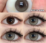 1Pair nature Contact Lenses Soft Lenses Brown Eye Diameter 14.5mm 14.2mm 14.0mm Beautiful pupils Black Lens Myopia Degree
