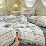 Class A Pure Cotton Printed Checkered Quilt Cover All-cotton Yarn-dyed Washed Single Duvet Cover 160x210 Bedding