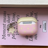 Lovely Pink Earphone Case For Apple AirPods Pro 2 Soft Cover Cute Yellow Star Pattern Silicone Protector For AirPods 1 2 3 4