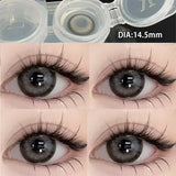 2pcs Contact Lenses With Degree Prescription Colored Pupils for Natural Effect Eyes Black Lenses Yearly Fast Shipping