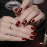 1-4Pcs Classic Red Gel Nail Polish Set Soak Off UV LED Glitter Nail Art DIY Kit for Professional & Home Use Popular Color