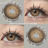 1 Pair Color Contact Lenses for Eyes Color Pupils Natural Brown Lenses Beautiful Pupils Cosmetic Gray Eye Lenses Yearly