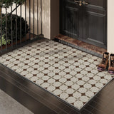 PVC Wire Ring Entry Door Mat Outdoor Cuttable Non-Slip Dirt Resistant Dust Removal Foot Mat Entrance Pebble Floor Carpet