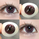 1 Pair Brown Eye Lenses Korean Natural Lenses Color Contact Lenses Eyes with Degree Black Beautiful Pupil Fast Shipping