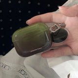 Ins Summer Gradient Green Earphone Case For Airpods 4 3rd Pro 2 For Airpods 1 2 3 Pro2rd Soft Protective Cover Creative Pendant