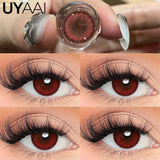 Contact Lens Makeup Red Lens Cosplay Colored Pupils Cosmetics Natual Black Lens Woman Pink Pupils Color Contacts Blue lens