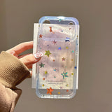 For Iphone 17 17pro 17Promax Laser Star Pattern Glitter Phone Case for IPhone 14 15 16 Pro Max Shockproof Protective Clear Cover