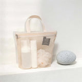 Mesh makeup toiletry storage bags handbags portable travel washing body shower tools organizer hanging cosmetic organizer pouch