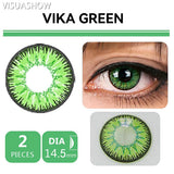 Anime Cosplay Colored Contact Lenses Yearly Disposable 1 Pair Violet Cute Big Eyes Soft Lenses for Cos Party Makeup