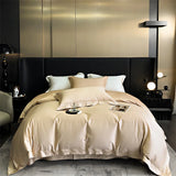 1000TC Egyptian Cotton Luxury Line Embroidery Wide Edge Hotel Style Bedding Set Duvet Cover Flat/Fitted Bed Sheet Pillowcases