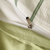 60S Striped Pure Cotton Bedding Sets High-End Japanese Jacquard Quilt Cover Kit Skin-Friendly Home Textiles for Single Double