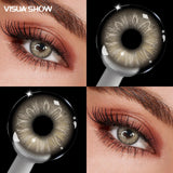 Natural Gradient Colored Contact Lenses,  Perfect with Makeup & False Eyelashes for Stunning Daily Beauty Look