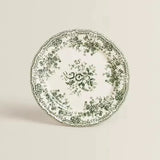 Nordic Flower Pattern Disc Dinner Plate Retro Ceramic Shallow Plate Dessert Plate Dinner Set Plates and Dishes
