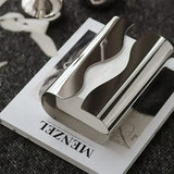 Nordic Stainless Tissue Case Mirror Napkin Holder Silvery Napkin Box Desktop Tissue Box Table Decoration Kitchen Accessories