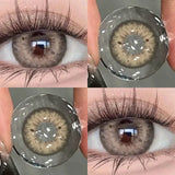 Brown Contact Lenses with Prescription 2pcs Colorful Korean Fashion Lenses Yearly Makeup Contact Lens Beauty Pupils