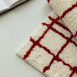 Nordic Tufting Grids Bathroom Mat Bathmat Soft Geomrtic Rug Tidy Pad Living Room Carpet Anti-slip Hallway Home Door Decor
