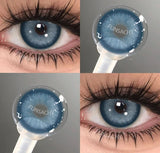 1 pair Fashion Makeup Beauty Contacts Lenses Soft Yearly Blue Green Contacts Eyes Color Lenses Colored Soft Lens Pupils
