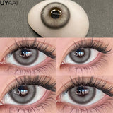 Diopter y2k Lenses Color Contact Lenses for Eyes with Degree Korean Fashion Lenses Blue Eye Lens Brown Natural  Eyepieces