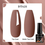 7ml Rubber Base Nail Gel Polish Nude Milky White DIY Nail Art Soak Off Gel Polish Semi Permanent Painting UV Vernis