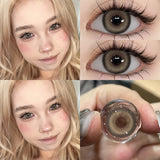 1 Pair Natural Color Contact Lenses Korean Brown Lenses Beauty Fashion Gray Lense Blue Lenses with High Quality Lens
