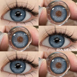Brown Colored Contact Lenses for Eyes, Natural Eye Cosmetic, Soft Eye Lenses, Beauty, Yearly Use, 1Pair
