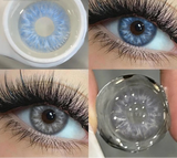 1 Pair Colored Contact Lenses for Eyes Brown Contacts Lenses Fashion Blue Lenses Yearly Gray Pupils Lens Beauty Makeup